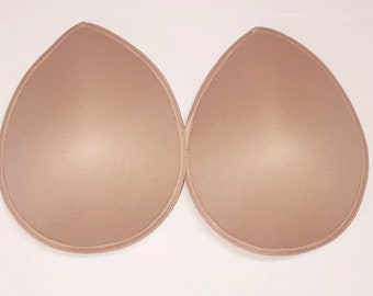 Weighted Oval Prosthetic Breast Forms - Bra Inserts