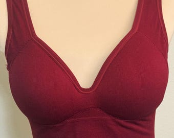 Mastectomy Fully Padded Stuffed Cups Sports Bra - Longer Length