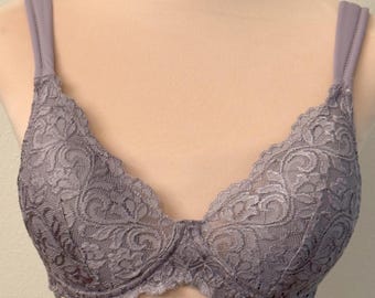Fully Stuffed Cups  Lace Mastectomy Bra -  34AA