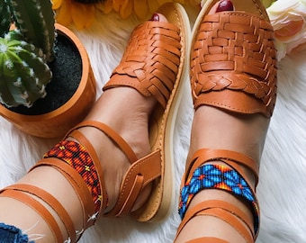 lace up huarache sandals