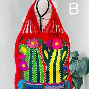 Morral artesanal-Telar Tote Bag - Handwoven Mexican Telar de Cintura/Waist Loom Mercado Telar Bag