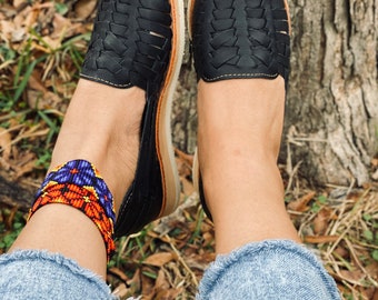 Huarache-sandaal - Boho-hippie in Mexicaanse stijl Alle maten-5-10 leren schoen Huarache estilo mexicano DAYANA Meer kleuren beschikbaar