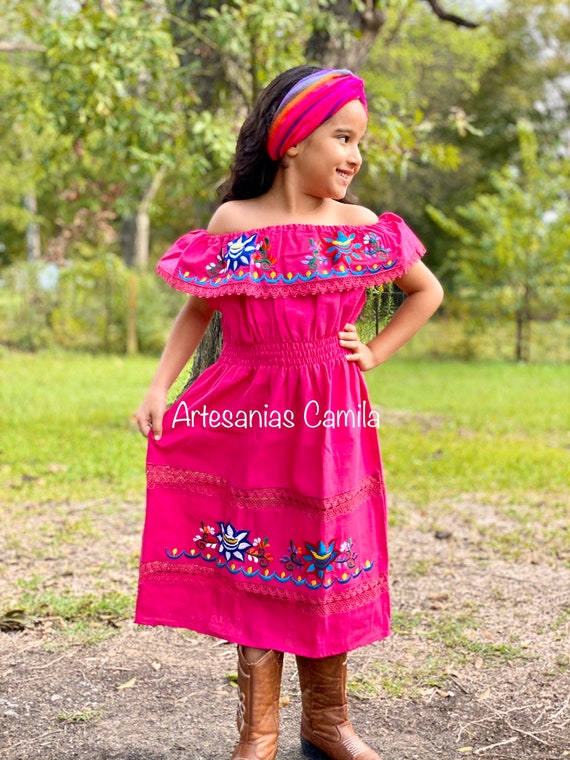 Vestido Bordado Floral Fiesta Mexicana para Niñas Pequeñas - Etsy México Vestido Bordado Floral Fiesta Mexicana para Niñas Pequeñas - Etsy México