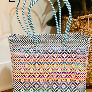 Oaxaca Mexican Tote Handwoven Market Bags Mexican Basket - Etsy