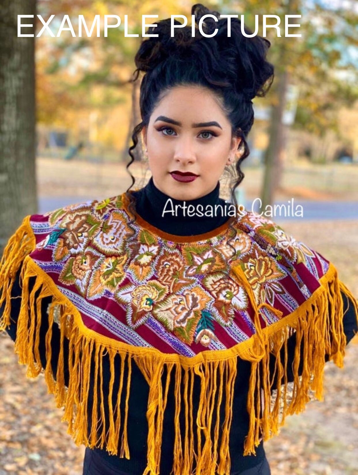 Embroidery Cape Mexican Huipil Half Poncho - Etsy
