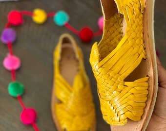 yellow huaraches