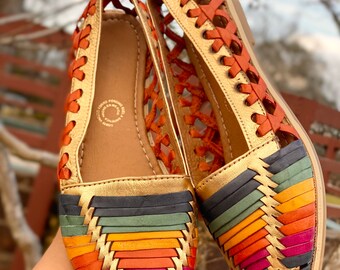 black rainbow huaraches