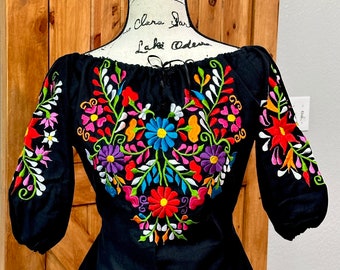 Mexican Blouse-Fiesta Blouse - Embroidery top