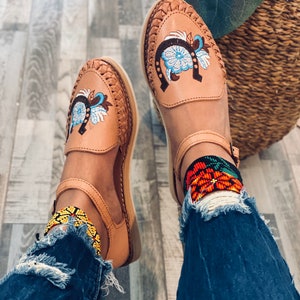 HERRADURA Huarache Sandal - Mexican style Boho Hippie All sizes-  shoe Huarache estilo mexicano