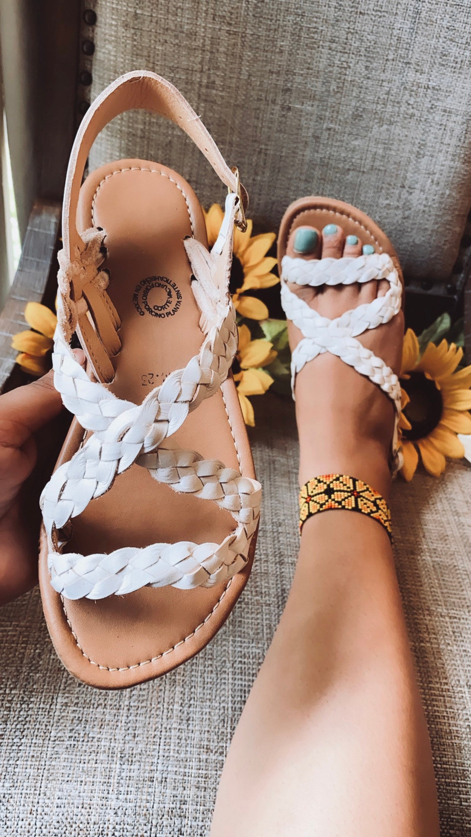 Las Cruzadas Leather Sandals main image 1