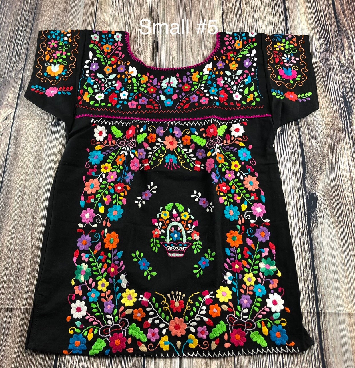 Small Mexican Rococo Embroidery Top Fiesta Blouse Small Hand - Etsy