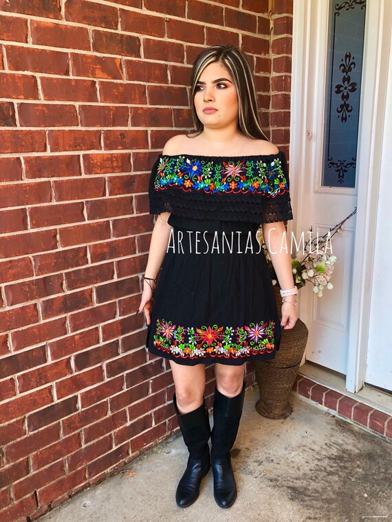 plus size off the shoulder mexican dress