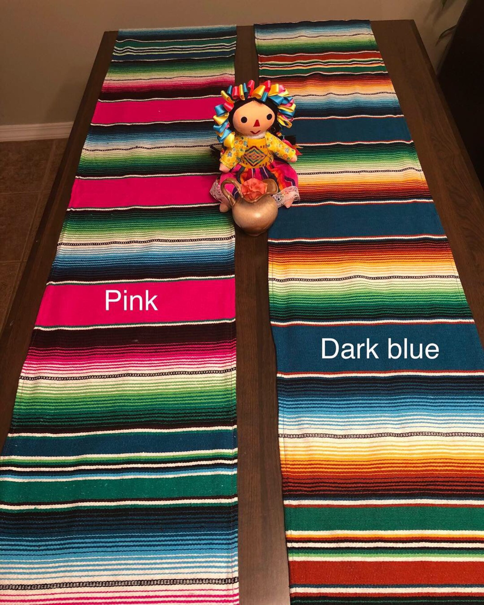 Mexican Sarape Table Runner Cinco de mayo table runner Etsy