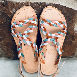 Huarache Sandal All Sizes Boho- Hippie Vintage Mexican Style- Sandal Huarache leather  handwoven leather In Stock Ready To Ship