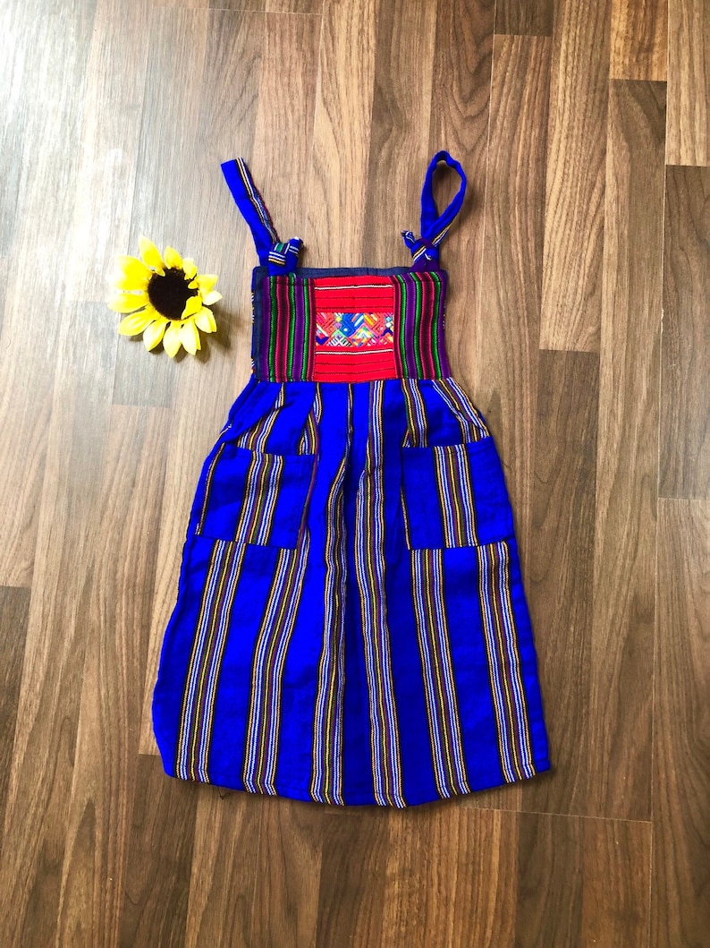 4t Girls Dress Colorful Boho Mexican overall