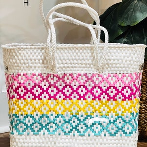 Mexican Handwoven, Market Bags, Mexican Basket, Mexican Plastic Totes ...