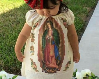 Virgen maria dress| baptism dress| virgin mary dress the Original| includes bow