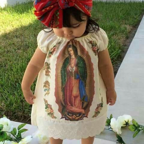 Robe Virgen Maria | robe de baptême| robe vierge marie l'original | archet inclus