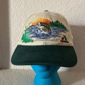 Men's Fishing Theme Baseball Cap/green Visor Khaki Baseball Cap