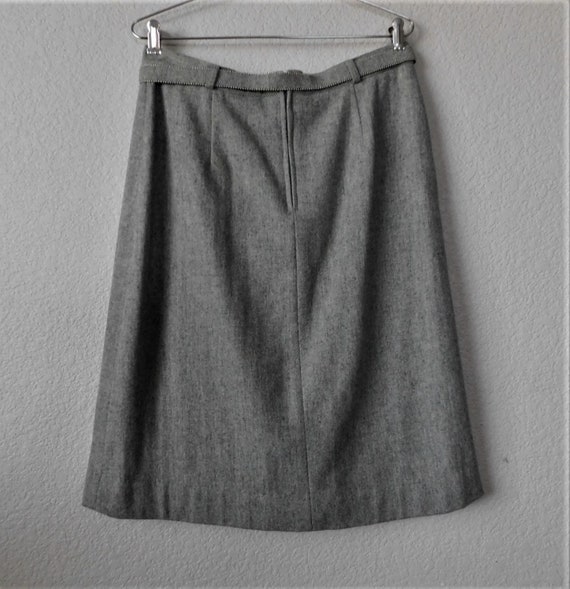 panther size 15/16 women's gray 2 pcs skirt suits… - image 6