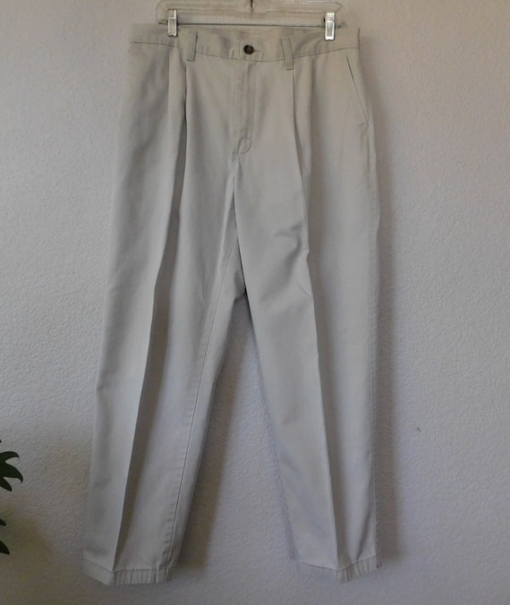 Timber Creek size 34 men's beige cotton pants/Fro… - image 1