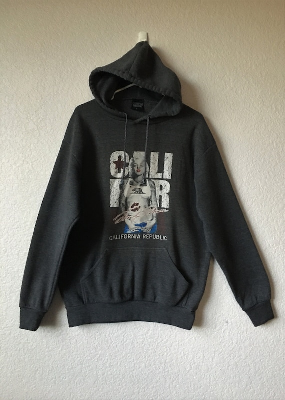 California XL men's  gray hoodie/dark gray Marilyn