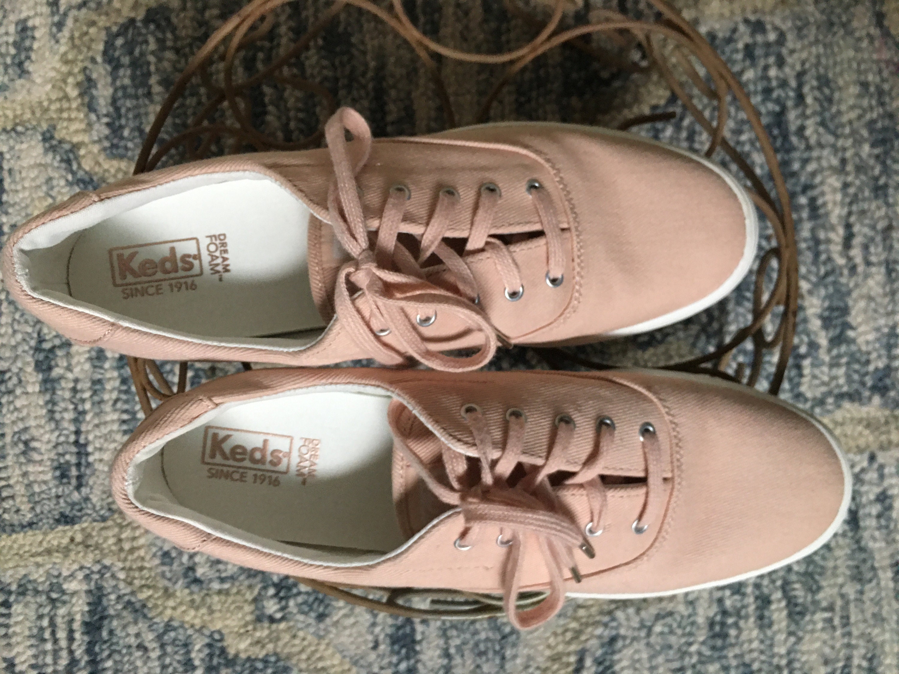 komen kanker bladzijde Keds Size 10 Dream Foam Sneakers/light Pink Lace up - Etsy