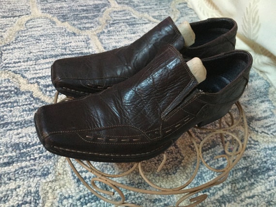 Alfani Size  Men's Leather Shoes/leather Upper Dark - Etsy