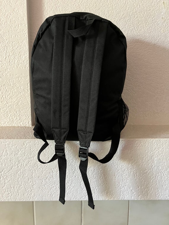 Yellow embroidery blue black backpack/front adjus… - image 2