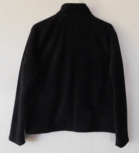 Dressbarn size L black velvet jacket/Elegant embr… - image 3