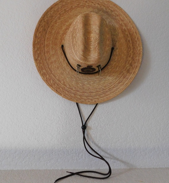 Men's vintage palm leaf sun hat/vintage custom pa… - image 3