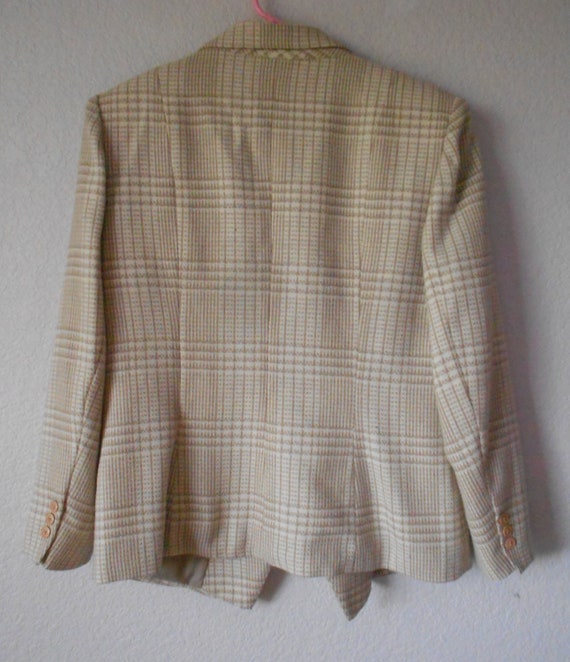 Vintage E.H. Woods SIZE 14  2 pc skirt suit/Hound… - image 4