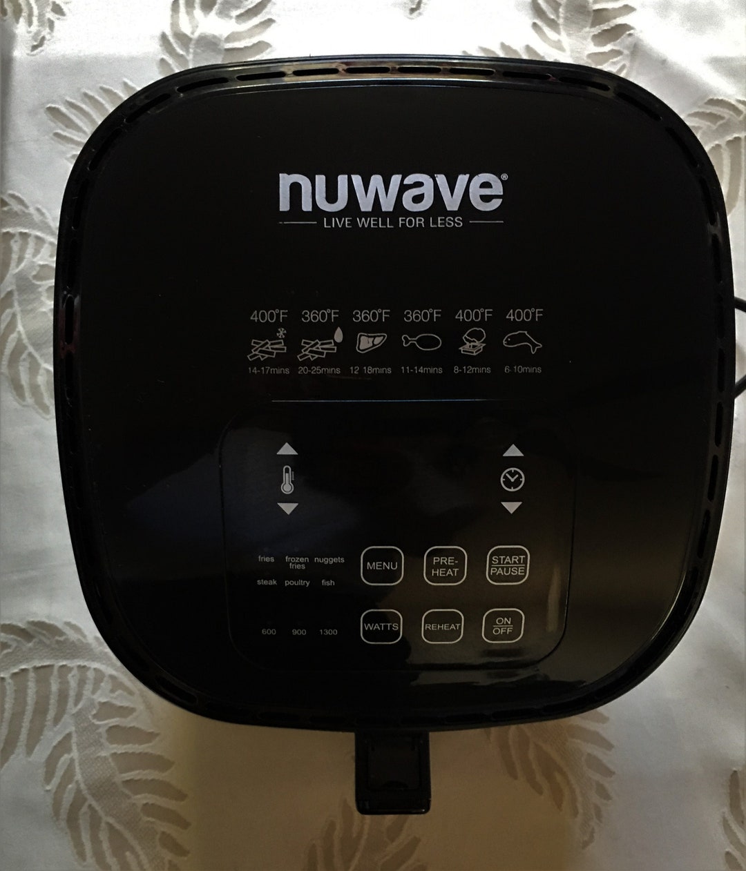 Nuwave Brio 3Q Digital Air Fryer/black Nuwave Air Fryer/new Without Box
