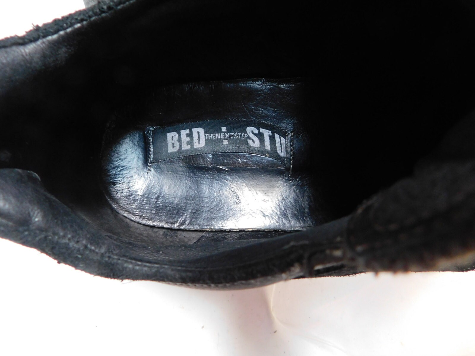 Vtg Bed Stu The Next Step Black Leather Mens Shoes EU 46 Grunge Emo Quality Lace Men main image 4