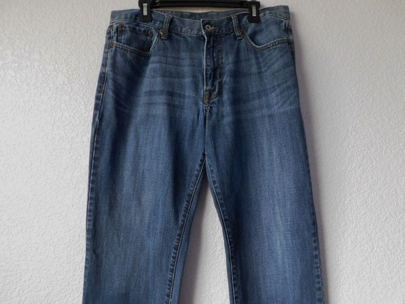 Lucky Brand Dungarees Size 34 Men's Jean/jean Gene Montesano Distressed  Pants/straight Leg Regular Inseam Distressed Lucky Brand Pants 