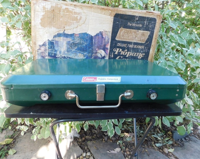 Vintage Coleman 2burner Deluxe Propane Camp Stove/coleman Deluxe
