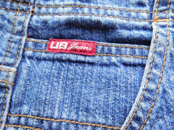 Union bay jeans size 17 denim long skirt/distress… - image 7