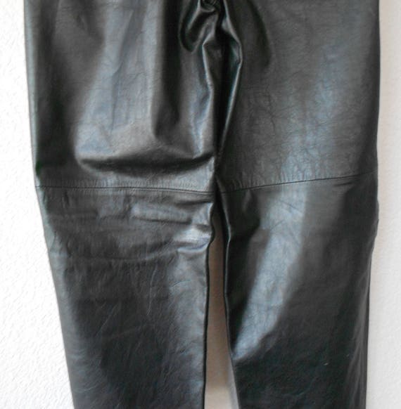 OTERO size 7/8  leather women's pants /Genuine le… - image 4