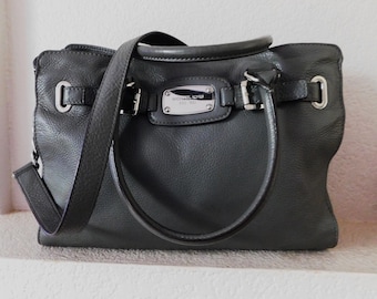 Michael Kors gray pebble leather shoulder bag/Michael Kors gray  soft leather hand shoulder bag