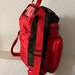 Red Black Mesh Sporty Backpack/red Black Mesh Backpack/sporty Light ...