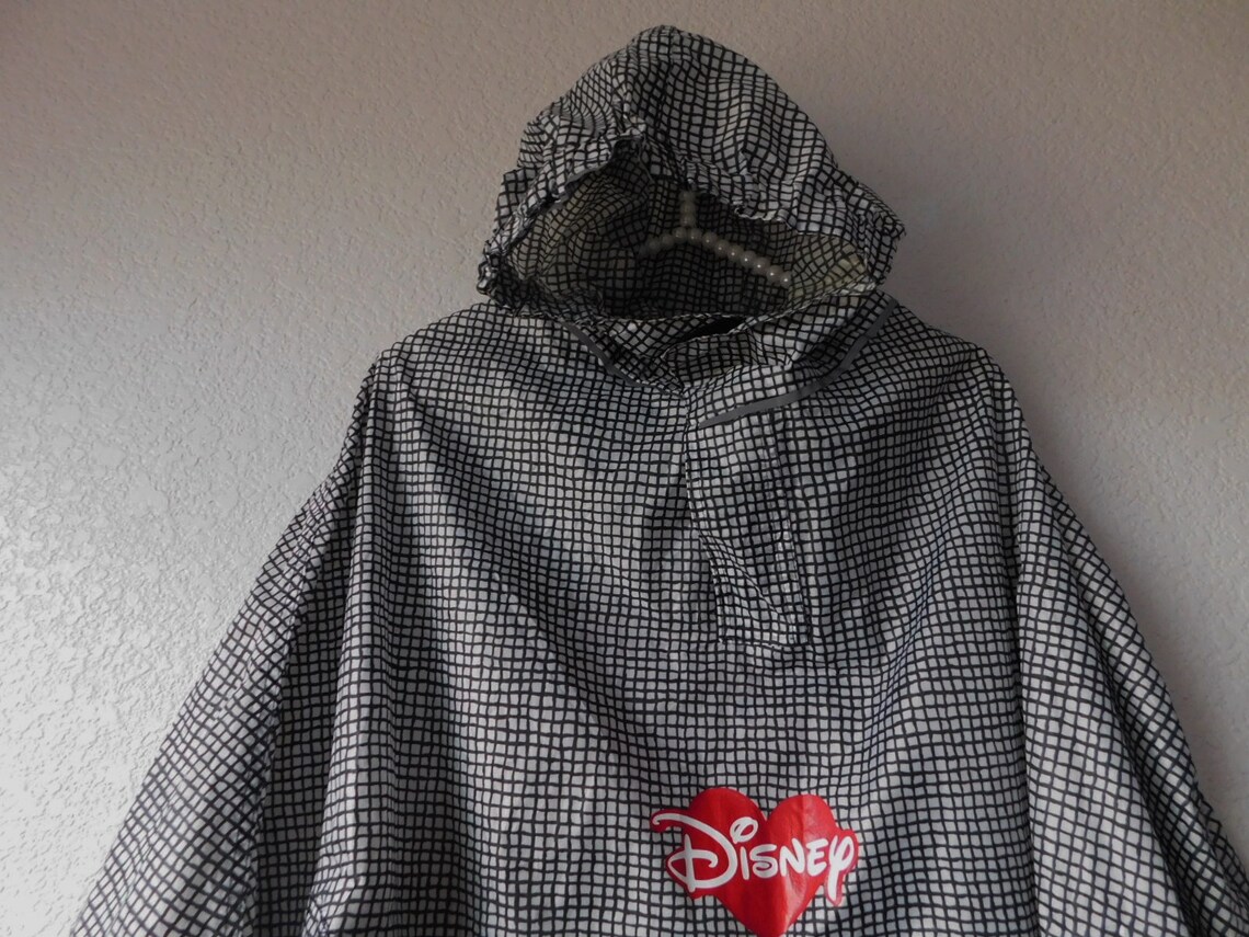 IKEA FIT ALL Disney rain poncho/cute black white checker rain Etsy