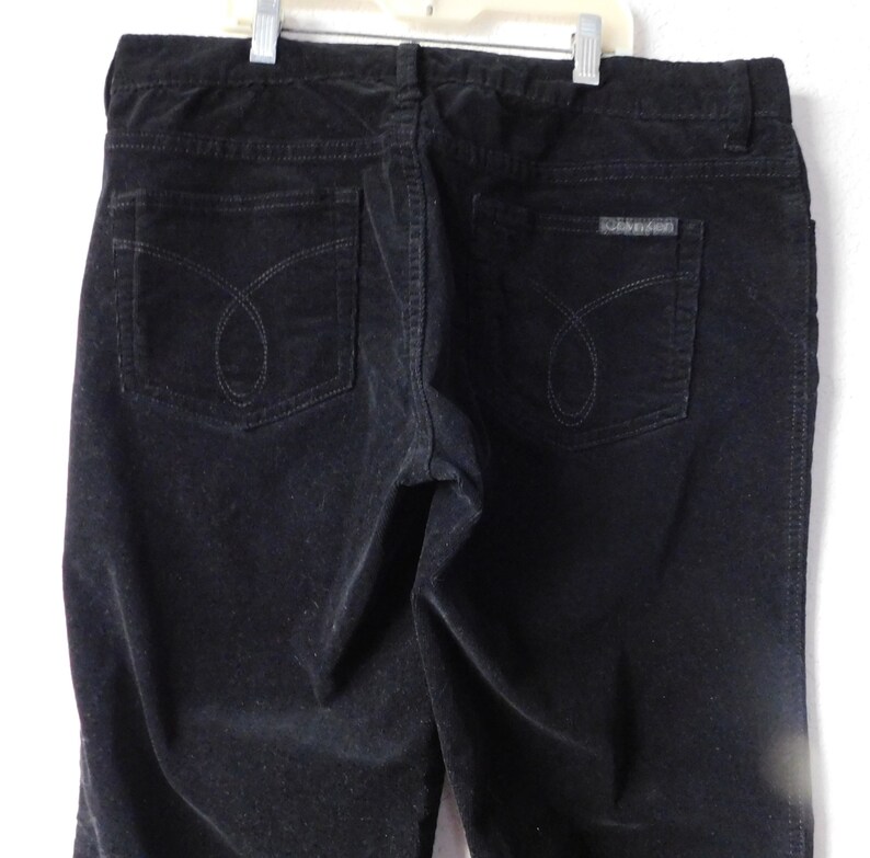 Calvin Klein Jeans women's black corduroy pants/straight | Etsy