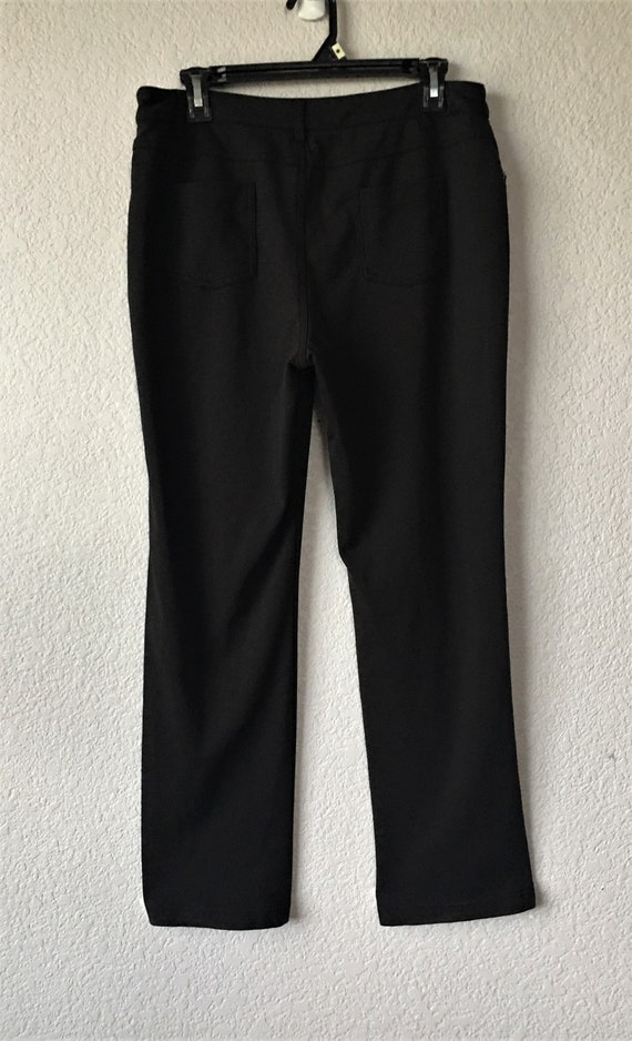 SOHO Apparel Size 12 Women's Black Pants/stretch Casual Black Pants/comfortable  Relax Straight Leg Pants -  Israel