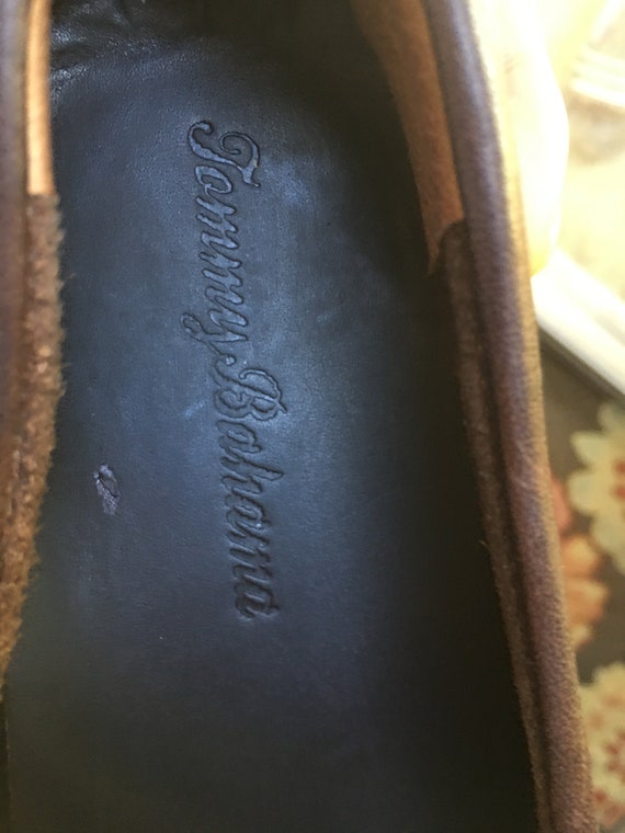 Vintage  size 11M men's  brown leather shoes/brow… - image 5