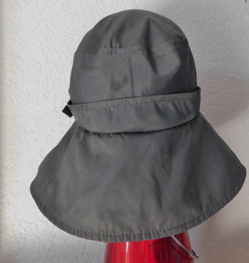 Head up cotton bucket rain hatmade in Canada 100/% cotton exclusive taim garniture bucket rain hatgray a side buckle rain bucket hat