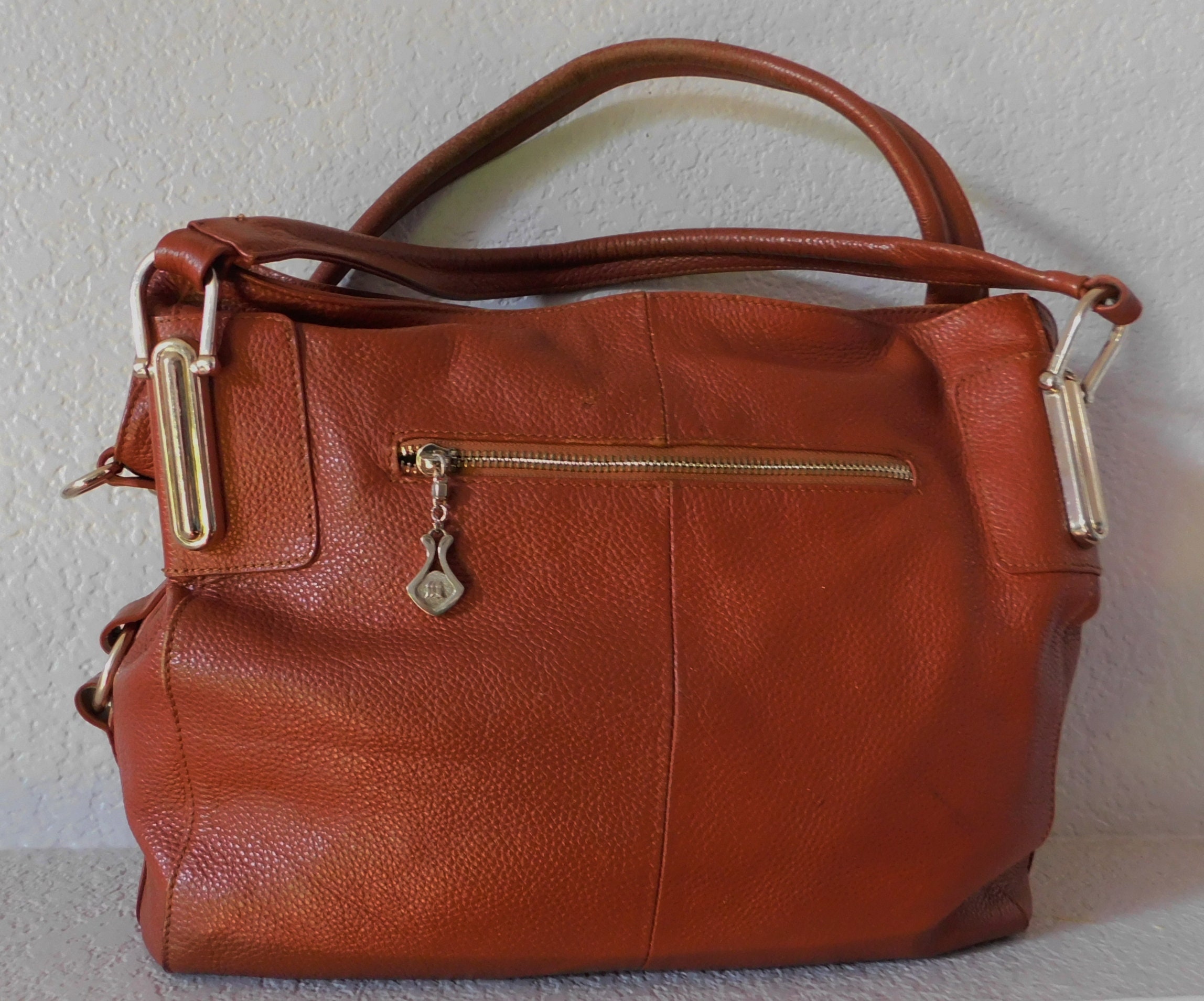 Vintage FIRS Pebble Leather Shoulder Bag/cinnamon Pebble Large | Etsy