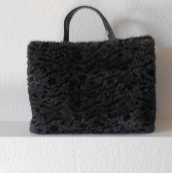 LANCOME black gray tote & hand bag /100% polyeste… - image 7