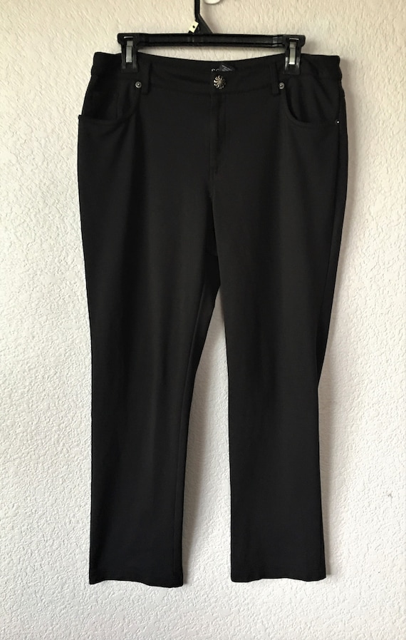 SOHO Apparel Size 12 Women's Black Pants/stretch Casual Black Pants/comfortable  Relax Straight Leg Pants -  Canada