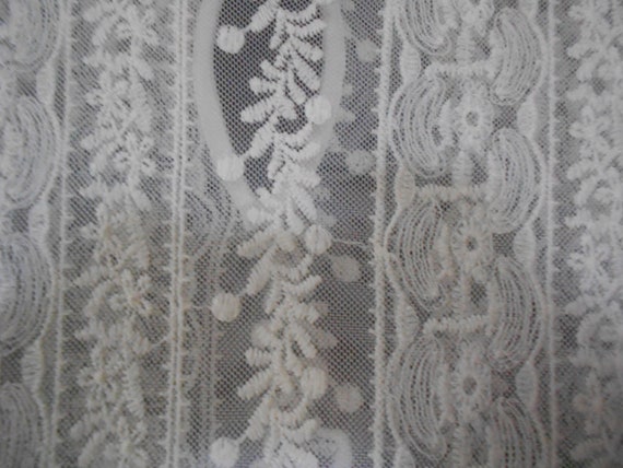 Vintage size S Ivory lace sleeveless dress/BEAUTI… - image 3