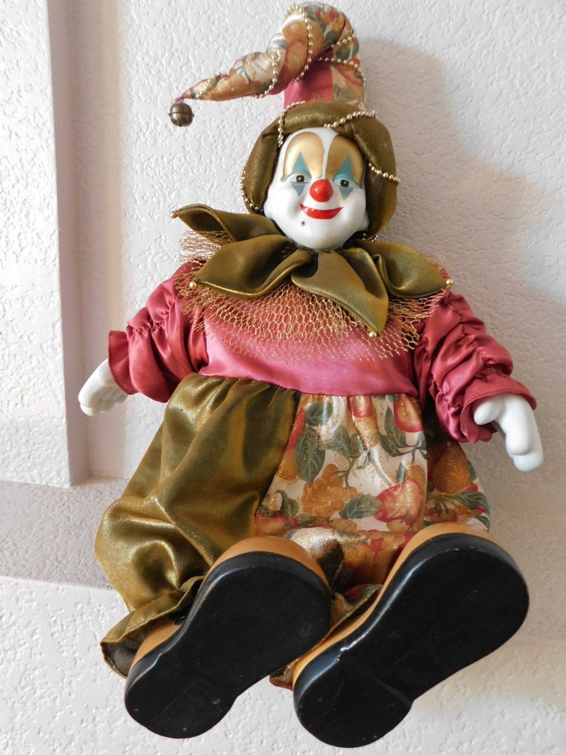 Collector's choice genuine fine bisque porcelain clown Etsy